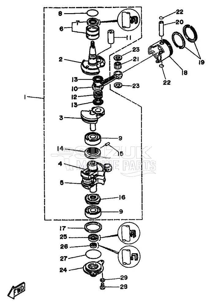 CRANKSHAFT--PISTON