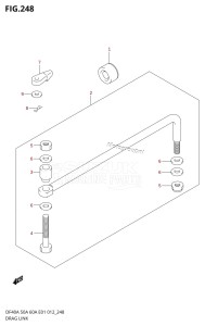 DF40A From 04004F-210001 (E34-Italy)  2012 drawing DRAG LINK (DF40A E01)