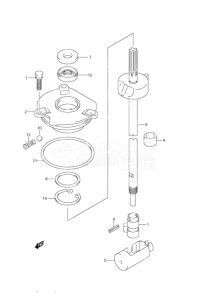 DF 140 drawing Clutch Rod (S/N 682148 & Older)