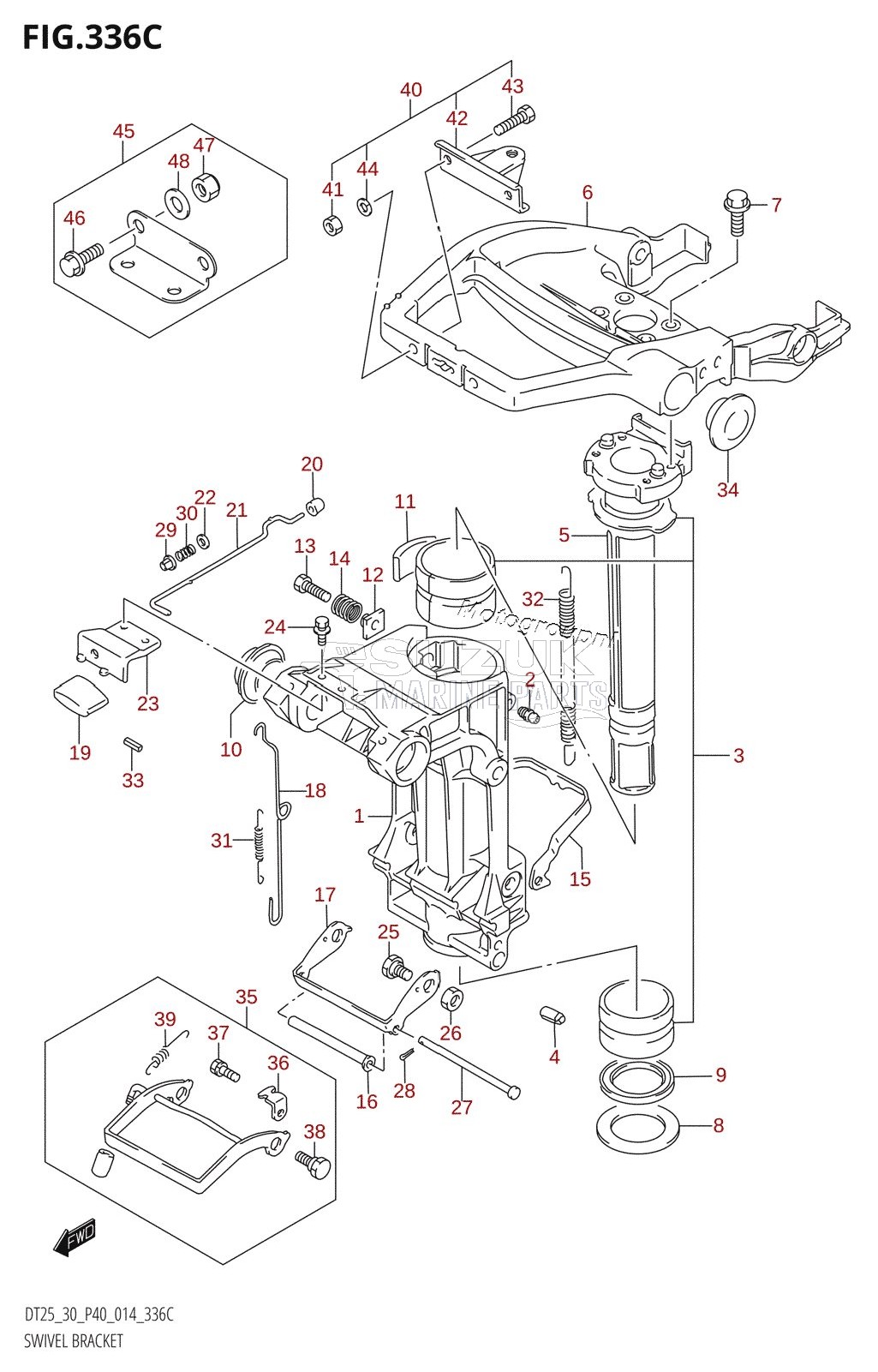 SWIVEL BRACKET (DT30R:P40)