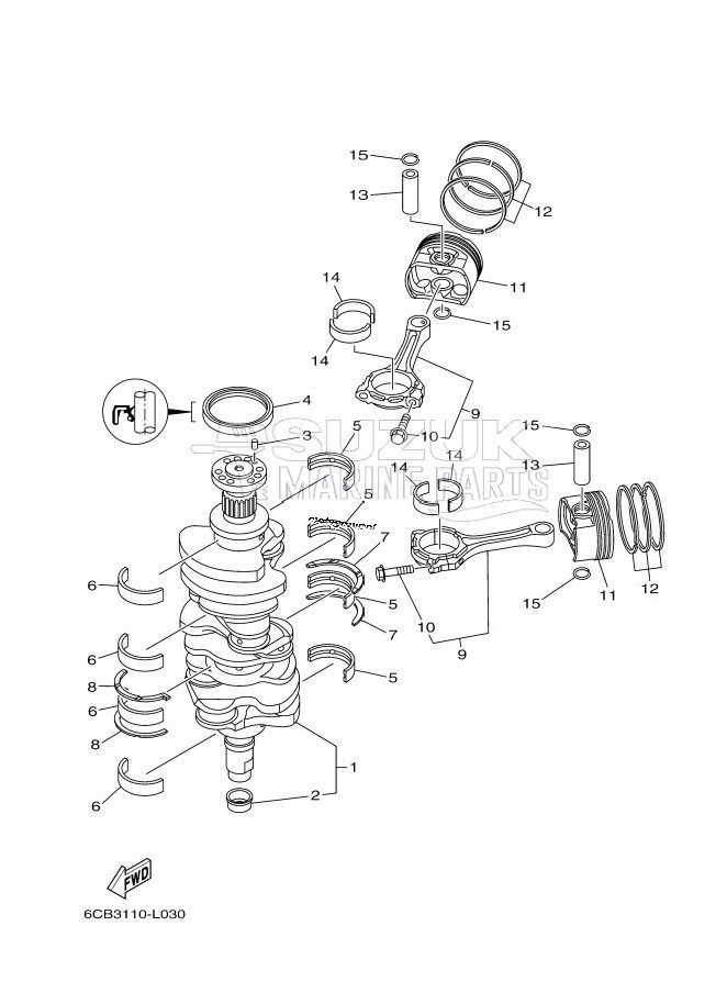 CRANKSHAFT--PISTON