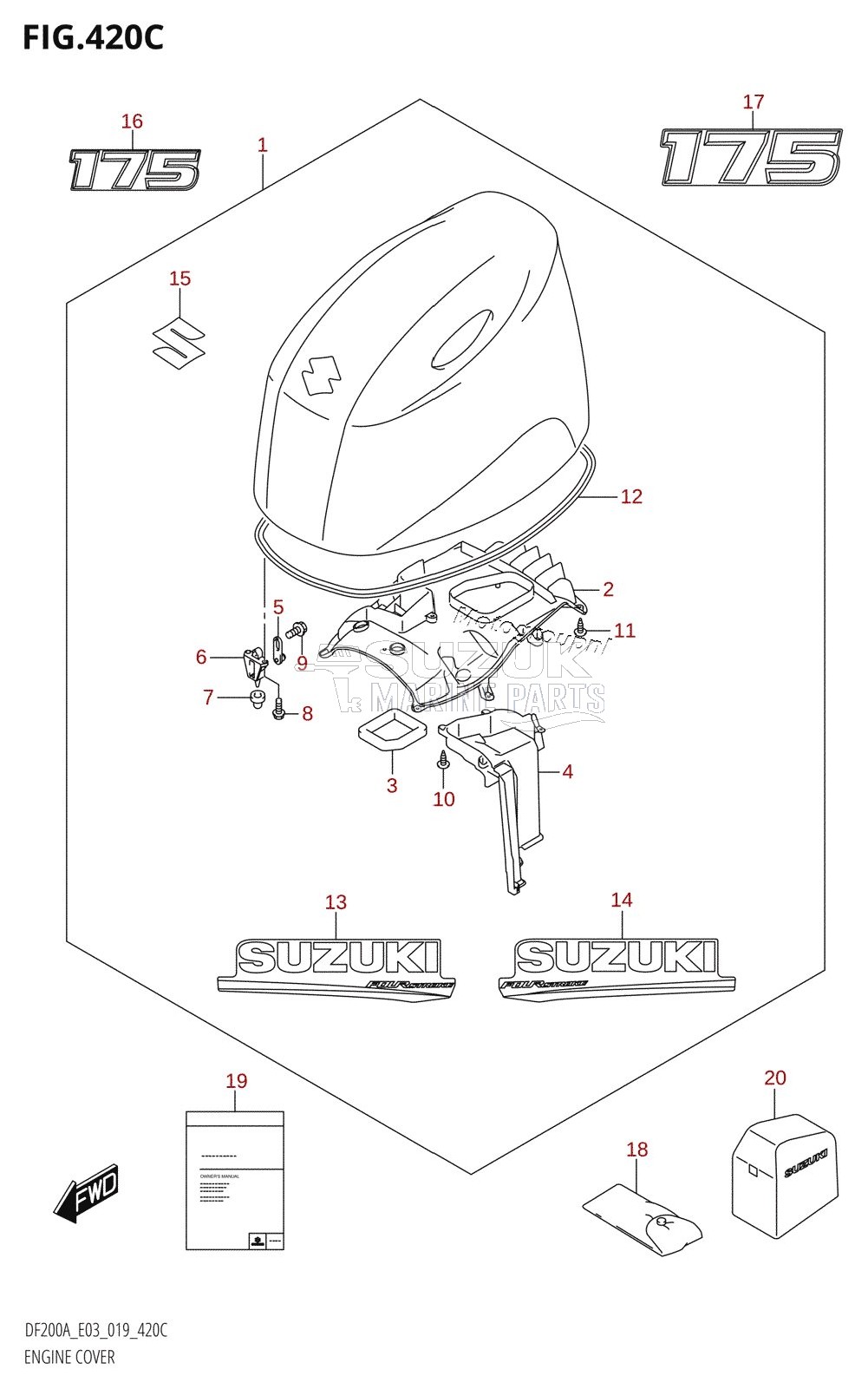 ENGINE COVER (DF175AT,DF175AZ)