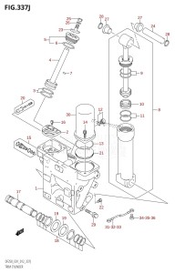 DF250Z From 25003Z-210001 (E01 E40)  2012 drawing TRIM CYLINDER (DF250T:E01:(X-TRANSOM,XX-TRANSOM))