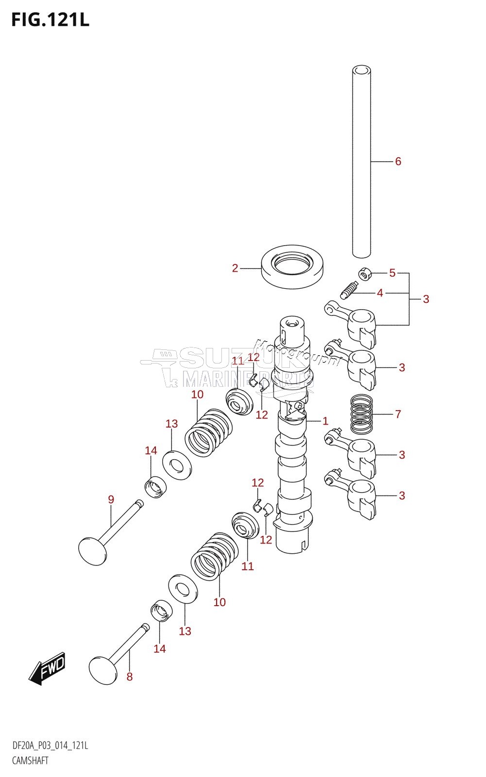 CAMSHAFT (DF20ATH:P03)