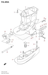 DF300Z From 30001Z-980001 (E03)  2009 drawing DRIVE SHAFT HOUSING