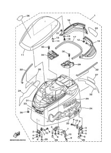 Z250F drawing TOP-COWLING