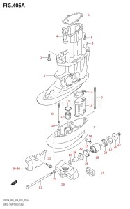 09002F-980001 (2009) 90hp E03-USA (DF90ATK9) DF90A drawing DRIVE SHAFT HOUSING