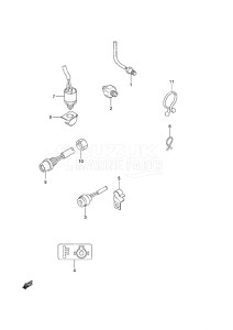 Outboard DF 25 V-Twin drawing Sensor/Switch Gas Assist Tilt