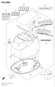 11503Z-310001 (2013) 115hp E03-USA (DF115AZ) DF115AZ drawing ENGINE COVER (DF100AT:E03)