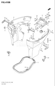 14003Z-410001 (2014) 140hp E01-Gen. Export 1 (DF140AZ) DF140AZ drawing SIDE COVER (DF100AT:E40)