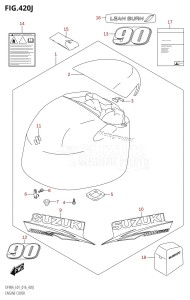 DF70A From 07003F-610001 (E01 E40)  2016 drawing ENGINE COVER (DF90ATH:E01)