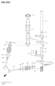 DF8A From 00801F-310001 (P01)  2013 drawing CAMSHAFT (DF9.9A:P01)