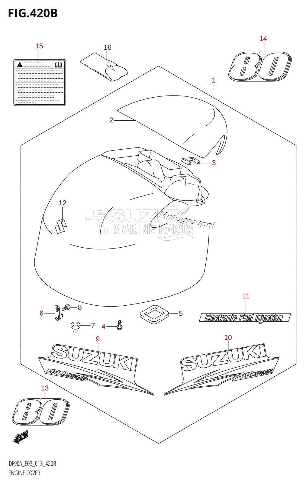 ENGINE COVER (DF80A:E03)