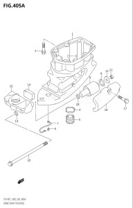 14001Z-980001 (2009) 140hp E03-USA (DF140ZK9) DF140Z drawing DRIVE SHAFT HOUSING