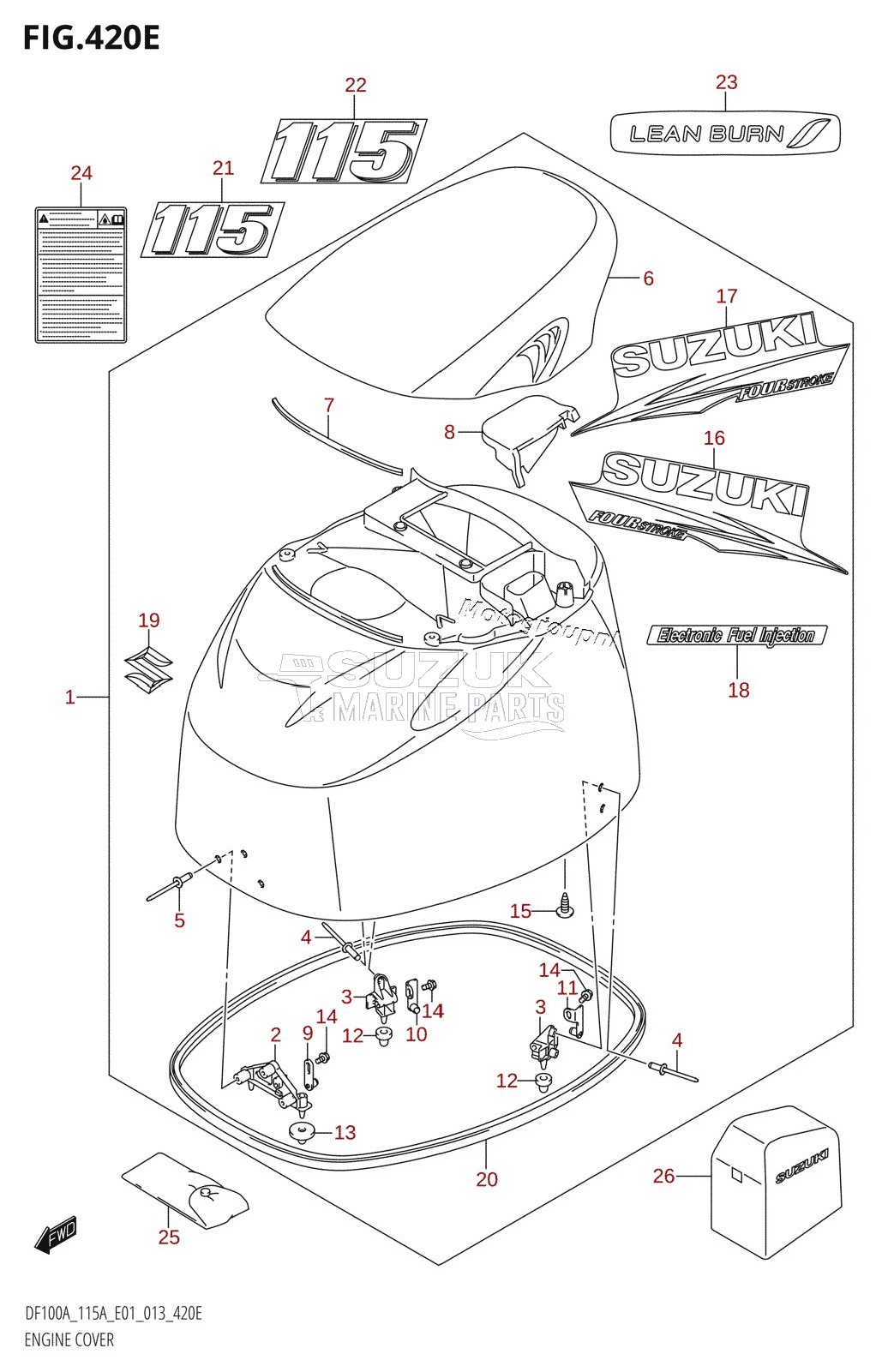 ENGINE COVER (DF115AZ:E01)