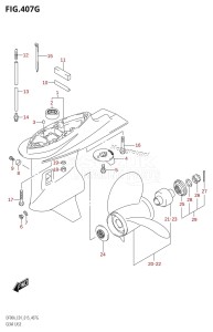 DF80A From 08002F-510001 (E01 E40)  2015 drawing GEAR CASE (DF90A:E01)