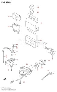 DF150ZG From 15002Z-410001 (E40)  2014 drawing PTT SWITCH /​ ENGINE CONTROL UNIT (DF175TG:E40)