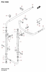 DF200T From 20002F-440001 (E01 - E40)  2024 drawing FUEL INJECTOR (DF200T,DF200Z,DF225T,DF225Z,DF250T,DF250Z)