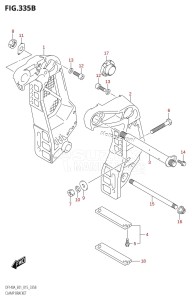 DF100A From 10003F-510001 (E01)  2015 drawing CLAMP BRACKET (DF115AT:E01)