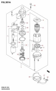 DF60A From 06002F-010001 (E01 E40)  2010 drawing STARTING MOTOR