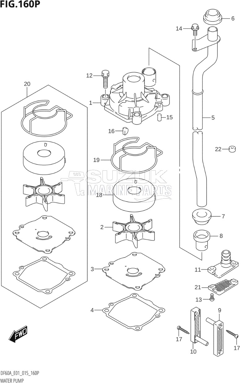 WATER PUMP (DF50AVTH:E01)