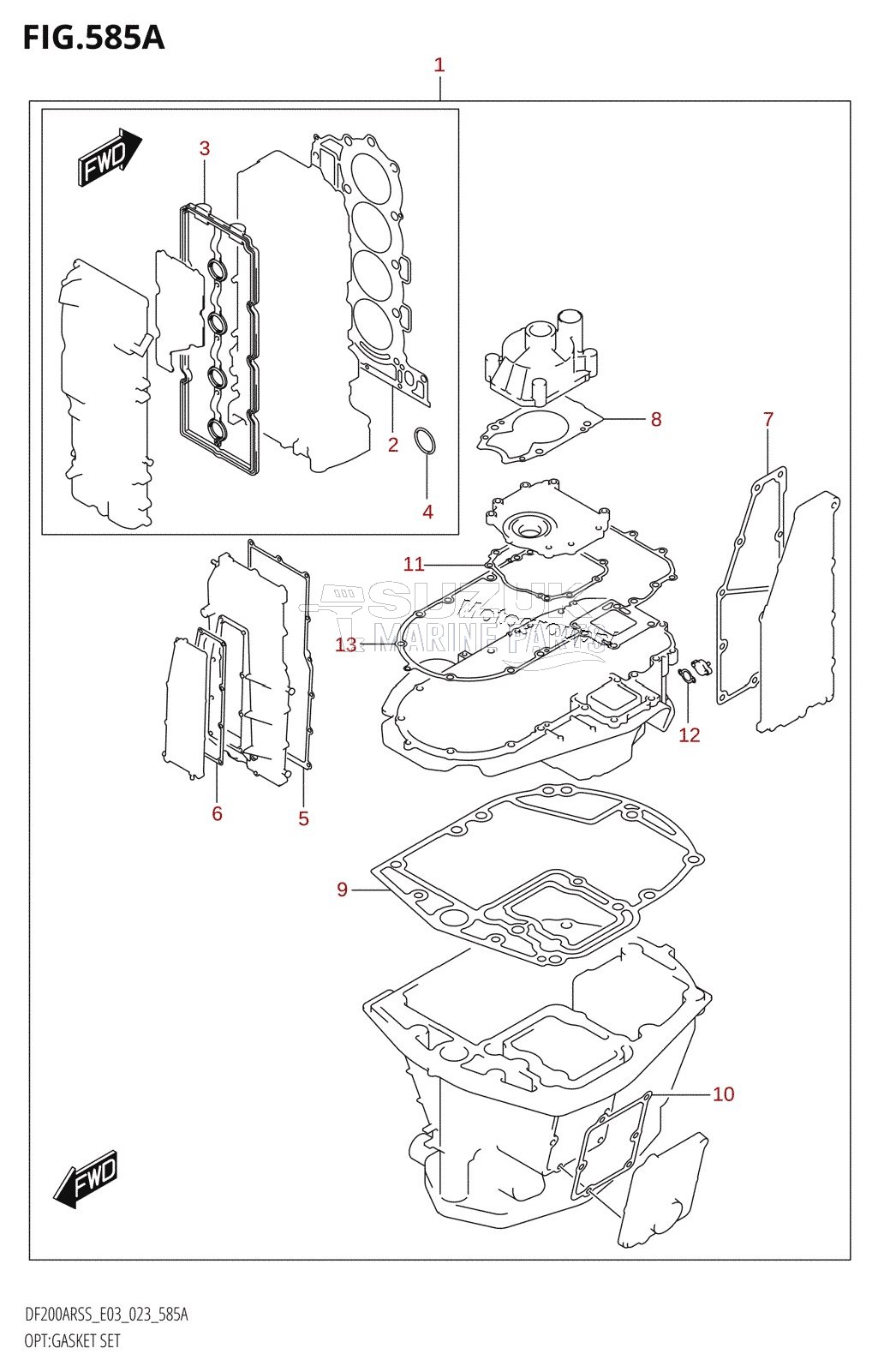 OPT:GASKET SET