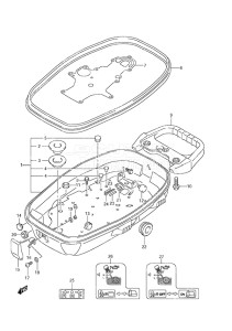 Outboard DF 4 drawing Lower Cover