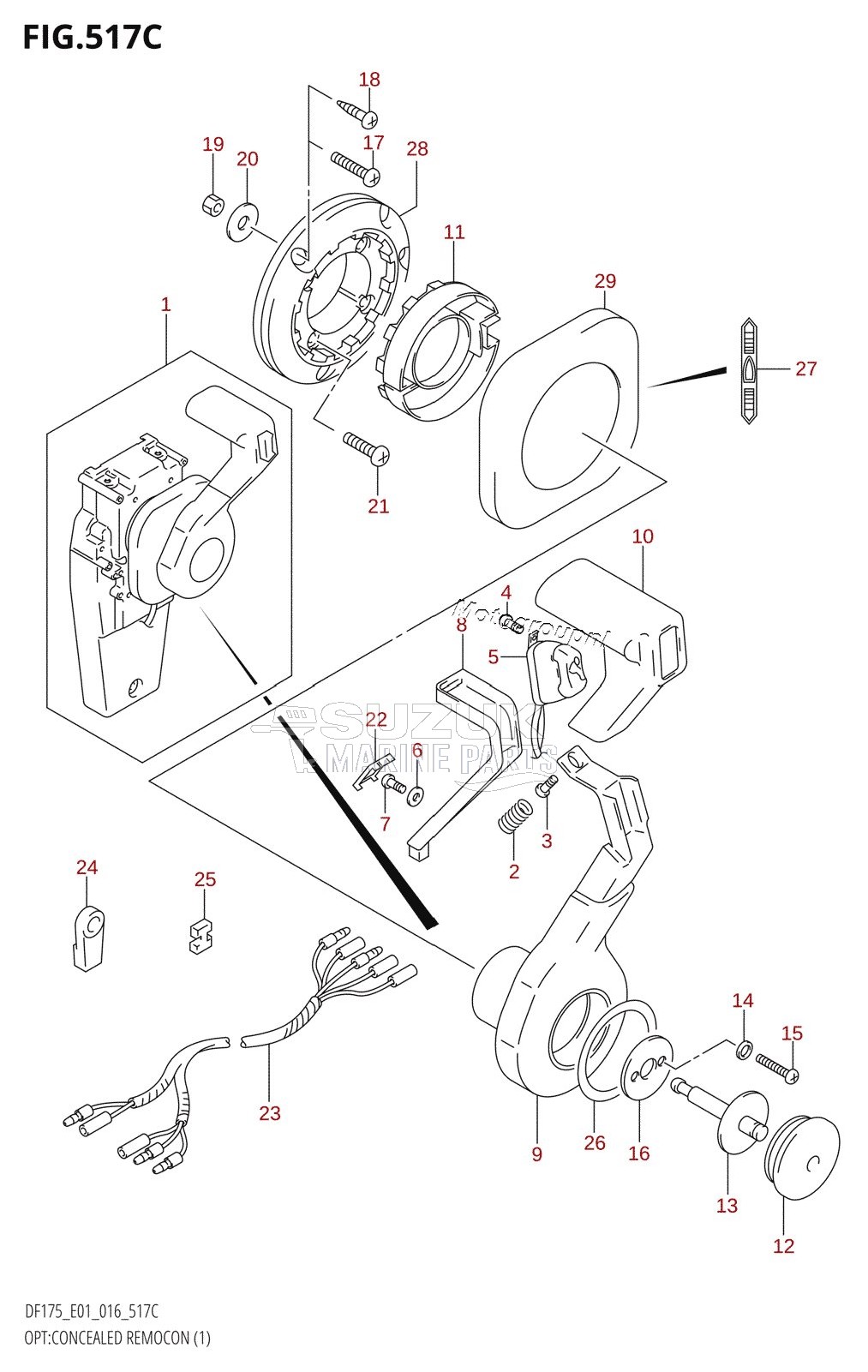 OPT:CONCEALED REMOCON (1) (DF150Z:E01)