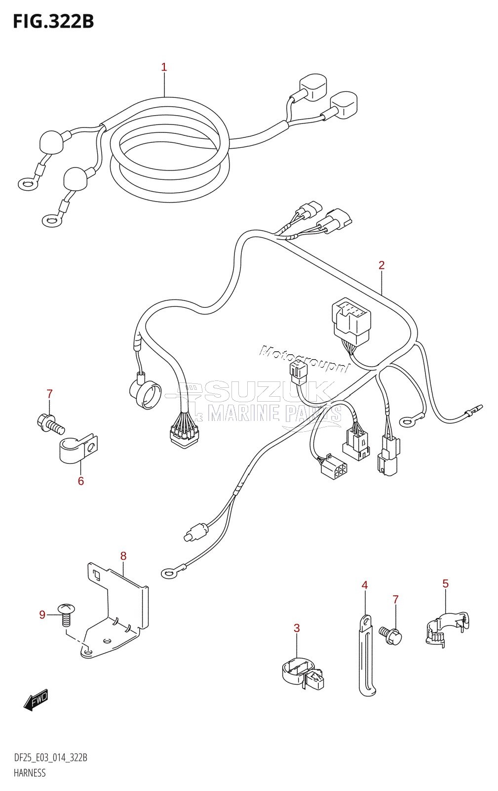 HARNESS (DF25R:E03)