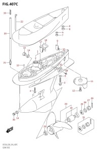 DF225T From 22503F-610001 (E03)  2016 drawing GEAR CASE (DF225T:E03)