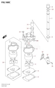 DF200Z From 20002Z-610001 (E03)  2016 drawing WATER PUMP (DF225T:E03)