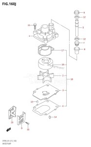 DF80A From 08002F-210001 (E01 E40)  2012 drawing WATER PUMP (DF90ATH:E01)