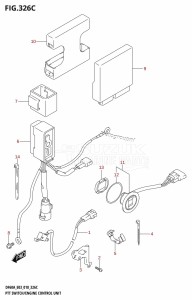 DF50A From 05004F-810001 (E03)  2018 drawing PTT SWITCH /​ ENGINE CONTROL UNIT (DF60A)