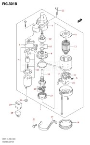 DF9.9 From 00992F-510001 (P03)  2005 drawing STARTING MOTOR (K5,K6,K7,K8,K9,K10,011)