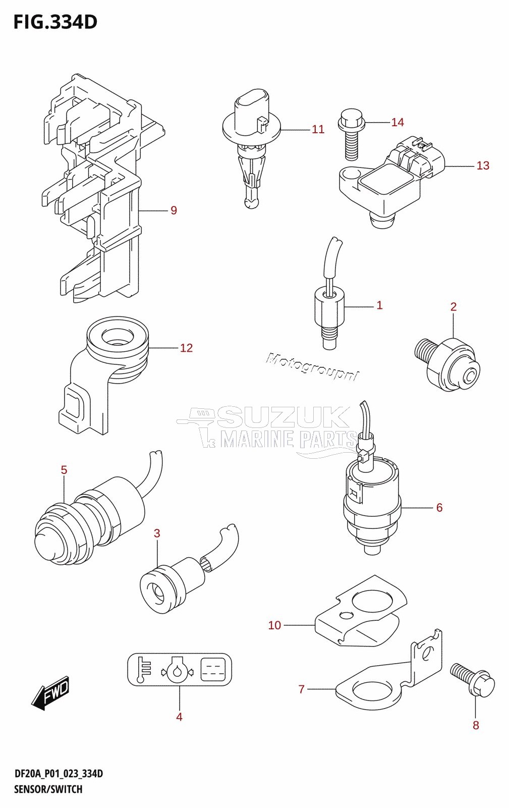 SENSOR /​ SWITCH (DF9.9BTH,DF20ATH)