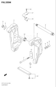 17502F-410001 (2014) 175hp E01 E40-Gen. Export 1 - Costa Rica (DF175TG) DF175TG drawing CLAMP BRACKET (DF175TG:E40)