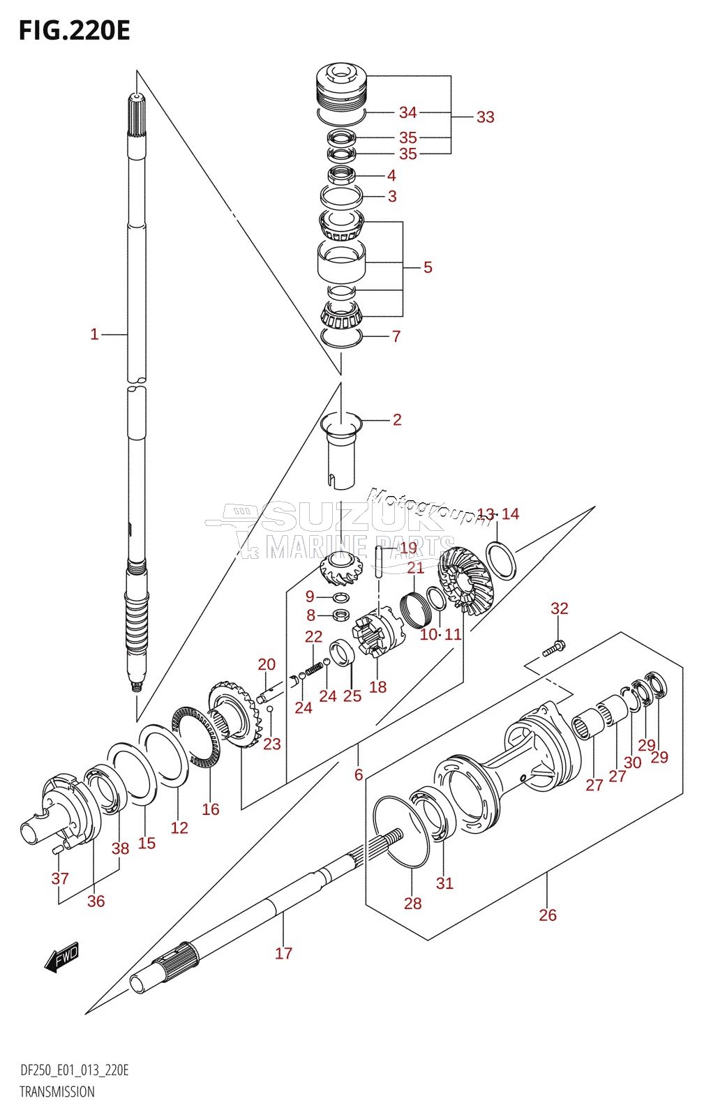 TRANSMISSION (DF225T:E01)