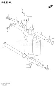 07003F-240001 (2022) 70hp E11 E40-Gen. Export 1-and 2 (DF70AT  DF70ATH  DF70ATH) DF70A drawing GAS CYLINDER (DF90AWQH)