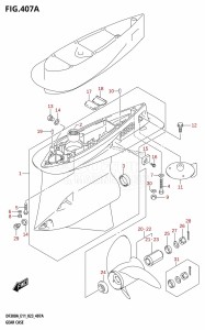 DF250ASS From 25001N-240001 (E03)  2022 drawing GEAR CASE ((E01,E40):(DF300A,DF250A))