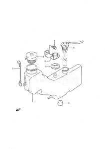 Outboard DT 8c drawing Oil Tank