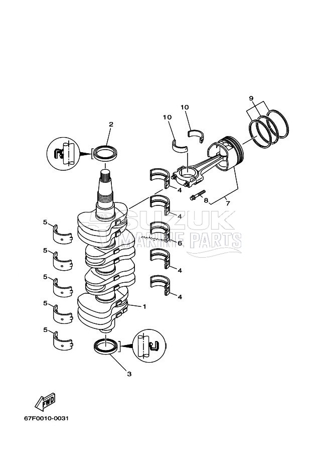 CRANKSHAFT--PISTON