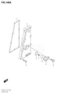 07003F-910001 (2019) 70hp E01 E40-Gen. Export 1 - Costa Rica (DF70A  DF70ATH) DF70A drawing EXHAUST COVER