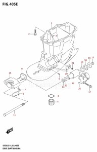 DF250Z From 25003Z-040001 (E01 E11 E40)  2020 drawing DRIVE SHAFT HOUSING (DF250ST:X-TRANSOM)