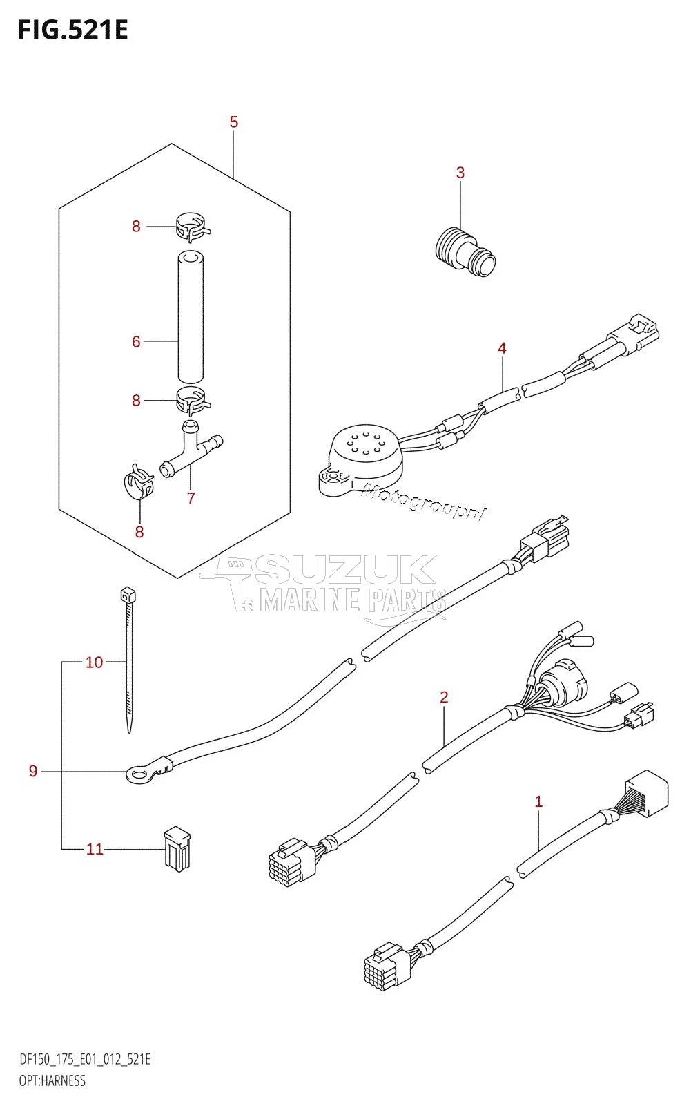 OPT:HARNESS (DF175T:E01)