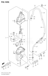 15002Z-210001 (2012) 150hp E01 E40-Gen. Export 1 - Costa Rica (DF150Z) DF150Z drawing FUEL VAPOR SEPARATOR (DF175Z:E01)