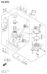 DF115AZ From 11503Z-140001 (E11 E40)  2021 drawing TRIM CYLINDER (DF140AT:E40,DF140AZ:E40)