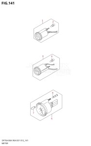 08002F-310001 (2013) 80hp E40-Costa Rica (DF80A) DF80A drawing METER (DF70A E01)