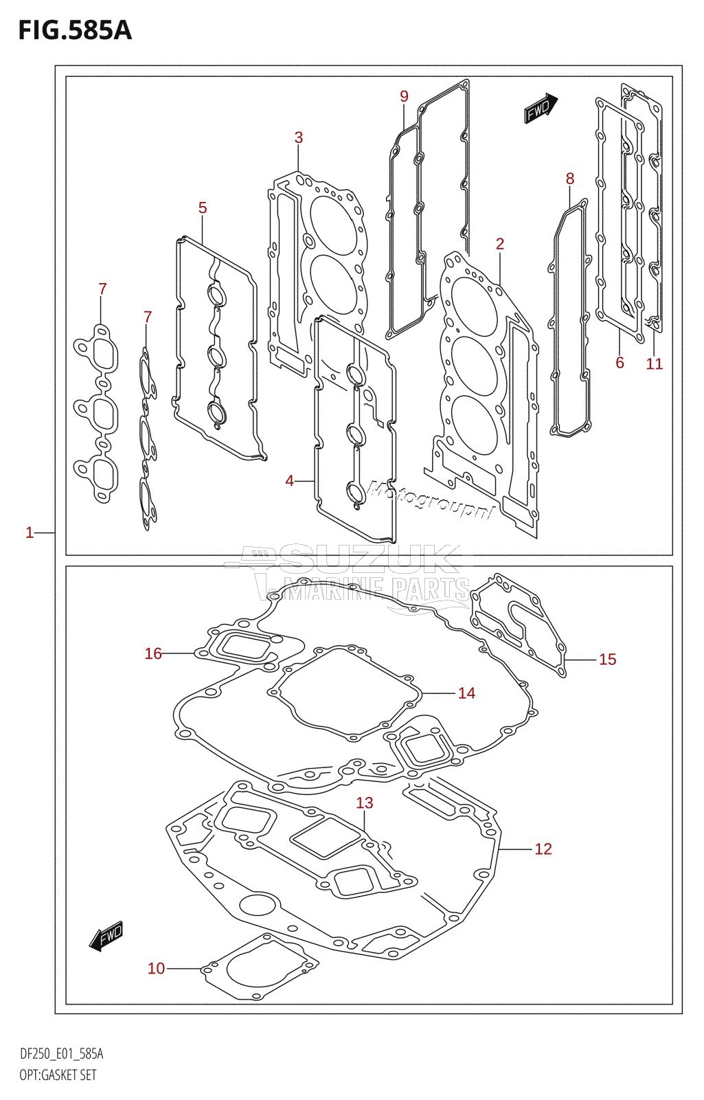 OPT:GASKET SET