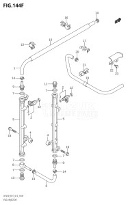 22503Z-210001 (2012) 225hp E01 E40-Gen. Export 1 - Costa Rica (DF225Z) DF225Z drawing FUEL INJECTOR (DF225T:E40)