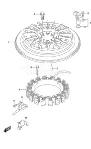 Outboard DF 350A drawing Magneto